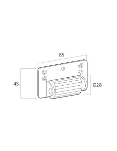 La polea con rodillo central para colocar en el cajón de la persiana aproximadamente en la parte central para separar las lamas  2