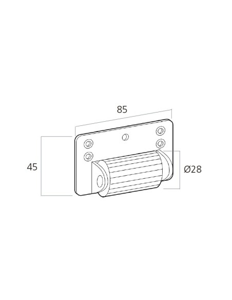 La polea con rodillo central para colocar en el cajón de la persiana aproximadamente en la parte central para separar las lamas 
