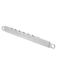 Juego de compás carraca limitador realizado en acero inoxidable con 4 chapas de acero y calzos de hoja. Se suministra con tornil