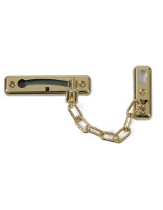 Cadena de seguridad realizada en zamak cromado. Este acabado le confiere una alta resistencia a la corrosión y a la abrasión. La