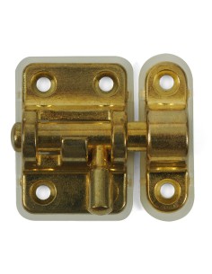 Pasador de zamak que actúa como dispositivo de seguridad y se utiliza para bloquear una puerta y evitar que se abra. Se usa comú