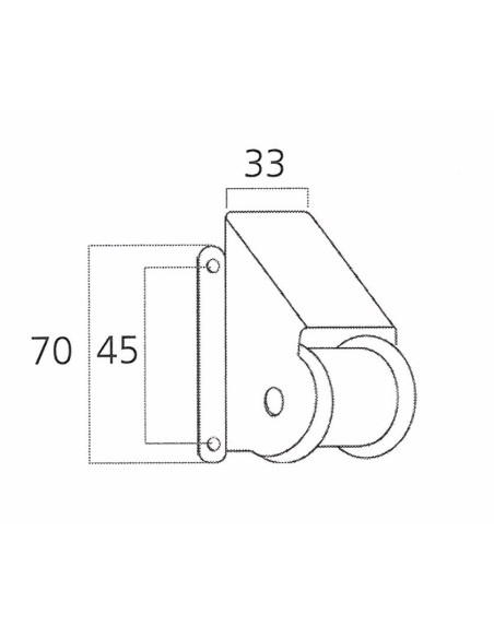 Polea pasacintas para cinta de 22 mm de ancho, especial para persianas pesadas. Ideal también para personas mayores, niños o per