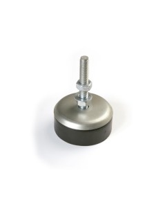 Soporte antivibrante con plancha intermedia que fracciona el soporte en dos partes para evitar vibraciones en período de resonan