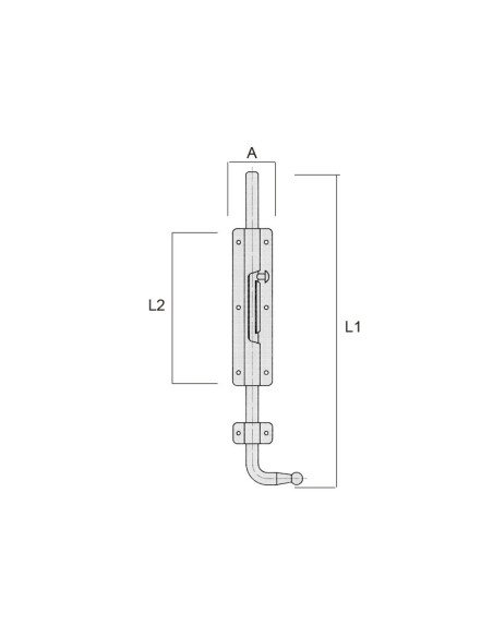 Pasador con base estrecha para atornillar aunque también admite soldadura. Varilla de 10 mm. Realizado en cincado trivalente de 