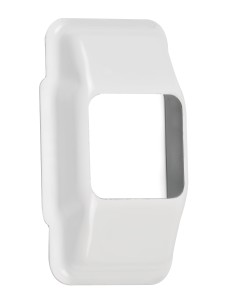 Carcasa embellecedora de aluminio anodizado bronce para polea pasacintas 49100, 40910, 49101, 40911. Se instala a presión encima