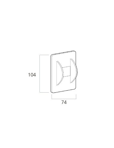 Carcasa embellecedora ancha de plástico blanco para polea pasacintas de 2 rodillos 49100, 40910, 49101, 40911. Se instala a pres