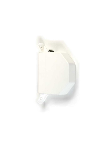 Recogedor de superficie abatible para cinta de 22 mm de ancho. El recogedor se compone de 2 partes: las aletas de los extremos q