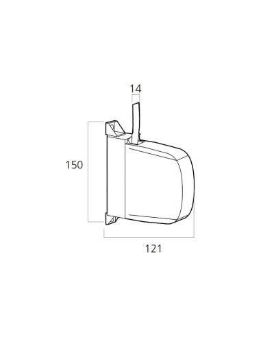 Recogedor de superficie abatible. Se suministra con cinta de 14 mm de ancho.Instrucciones para cambiar un recogedor:1) Bajar