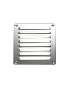 Las rejillas estampadas están realizadas en aluminio pulido de 1,2 mm de grosor y cuentan con un borde o marco alrededor de su p
