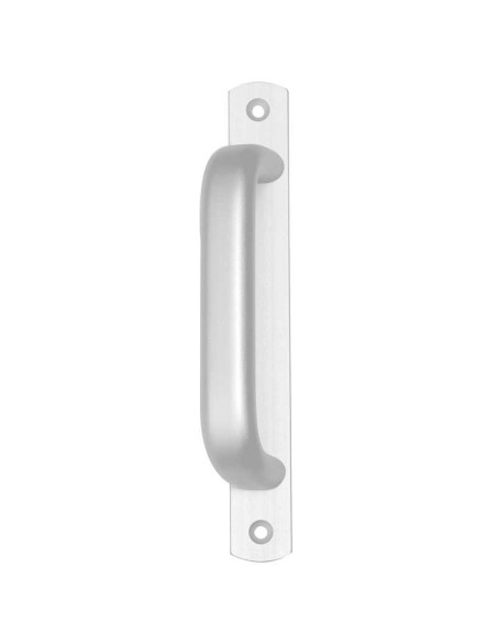 Asa de aluminio extrusionado para puertas y ventanas. Se fija mediante tornillos al perfil de la puerta o ventana. Diseño ergonó