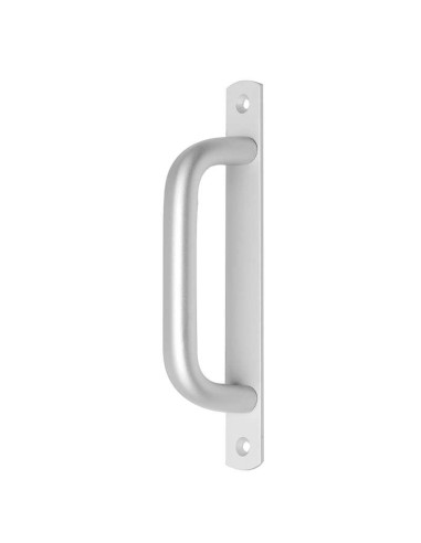 Asa de aluminio extrusionado para puertas y ventanas. Se fija mediante tornillos al perfil de la puerta o ventana. Diseño ergonó