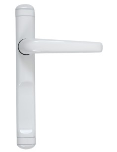 Manilla recuperable con placa ciega y cuadradillo de 8 x 100 mm que permite su instalación en puertas de hasta 60 mm de grosor. 