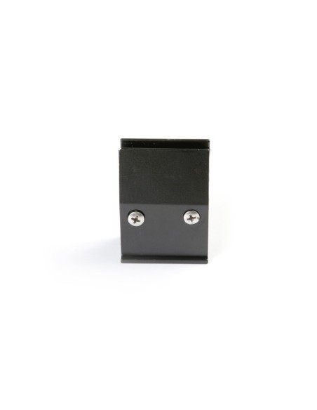 Pinza fijacristales recta regulable, realizada en aluminio extrusionado para vidrio de 11 mm máximo. Ideal para instalación de c