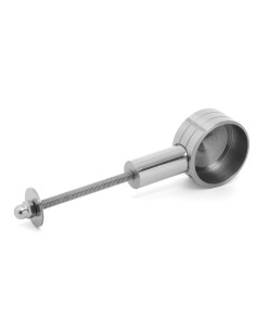 Juego de soportes doble en acero inoxidable con arandelas y tuercas, para tubo inoxidable de 30 mm de diámetro (no incluido, se 