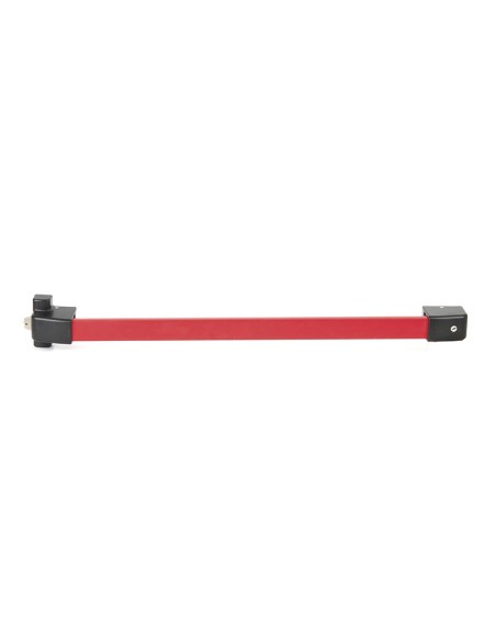 Dispositivo antipánico de deslizamiento y sobreponer con 2 puntos de cierre, apto para uso en puertas de 1 hoja y 2 hojas (hoja 