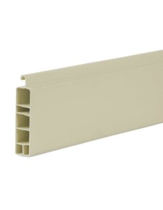 Lama terminal de PVC rígido con una altura de cubrimiento de 52 mm y un grosor de 19 mm.