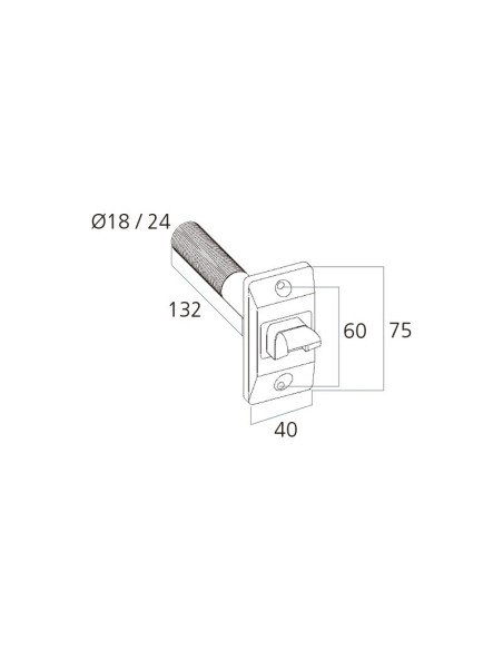 Polea pasacintas de plástico para cinta de 14 mm de ancho con muelle orientable y extensible. Con independencia de dónde está ub
