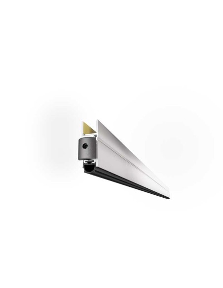 Burlete automático para puertas de cristal de 8, 10 y 13,5 mm. Se instala en la parte inferior del cristal, quedando este embuti