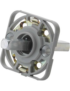 Roseta con módulo de montaje para manillas sueltas que deben instalarse en el lado interior de las puertas de entrada. Tiene bas