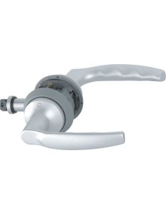 HCS Hoppe Compact System. Sistema compacto de cerradura y manilla para puertas interiores de madera con canto plano. El cuerpo c