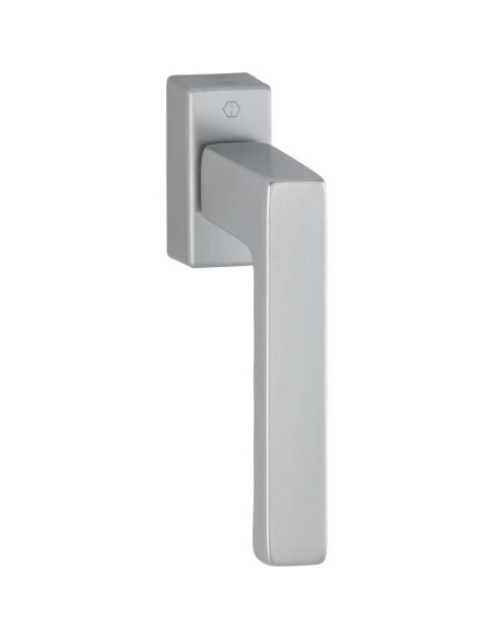Manilla para ventana oscilobatiente verificada según norma DIN EN 13126-3 23/180-0150/03/C1 y RAL-GZ 607/9. Posición de enclavam