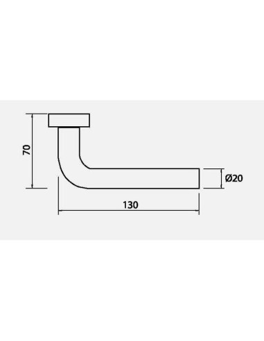 Juego de manillas recuperables ambidiestras realizadas en acero inoxidable AISI 304. Ideal para todo tipo de puertas de madera, 