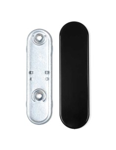 Placa ciega corta de nylon para puertas interiores cortafuego verificado según normativa DIN18273. Base de acero, tetones de sop