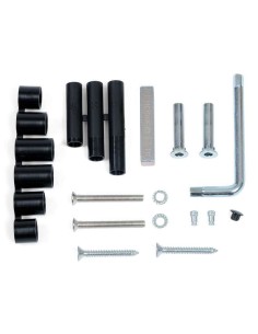 Placa ciega corta de nylon para puertas interiores cortafuego verificado según normativa DIN18273. Base de acero, tetones de sop 2