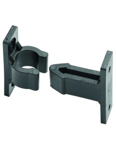 Retenedor de nylon tipo clip para persianas mallorquinas, ventanas, contraventanas o puertas sujetas a pared. Económico, rápido 