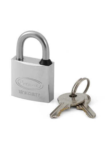 - Cuerpo en acero cementado y templado. - Arco en acero cementado cromado con muelle de retorno.- Pitones en latón. - Resorte