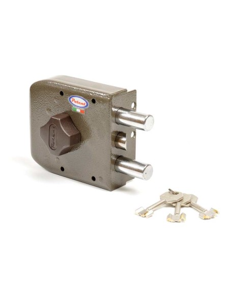 - Caja compacta. 
- Cilindro acorazado con protección antitaladro y antiganzúa.
- 170.000 combinaciones con pitones antitaladro 