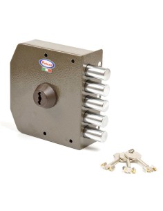 - Cilindro acorazado con protección antitaladro y antiganzúa. 
- 170.000 combinaciones con pitones adicionales antitaladro. 
- C