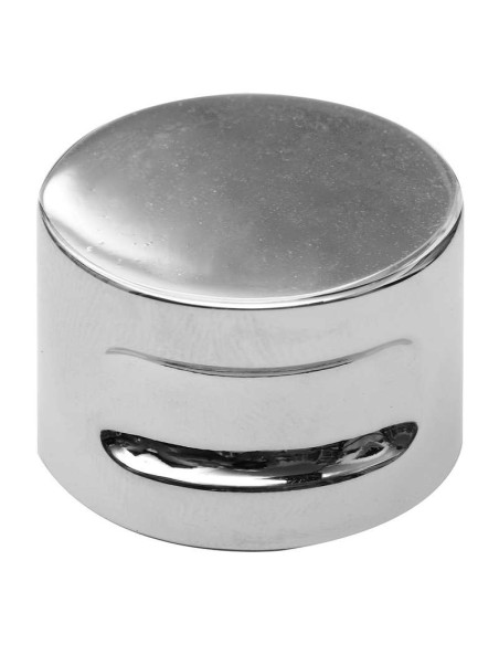 Pomo para mueble o armario realizado en zamak. Tiene un diámetro de 30 mm y una altura de 20 mm.