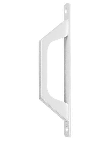 Asa de aluminio extrusionado para puertas y ventanas. Se fija mediante tornillos al perfil de la puerta o ventana. Diseño discre