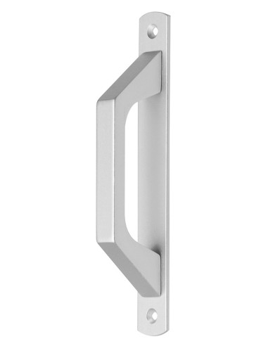 Asa de aluminio extrusionado para puertas y ventanas. Se fija mediante tornillos al perfil de la puerta o ventana. Diseño discre