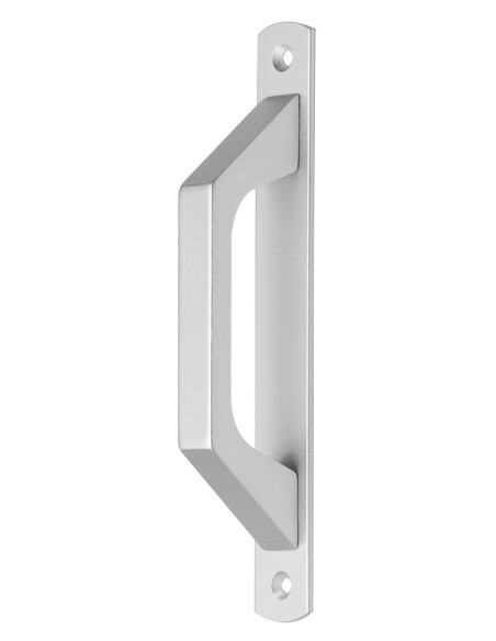 Asa de aluminio extrusionado para puertas y ventanas. Se fija mediante tornillos al perfil de la puerta o ventana. Diseño discre