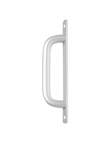Asa de aluminio extrusionado para puertas y ventanas. Se fija mediante tornillos al perfil de la puerta o ventana. Diseño ergonó
