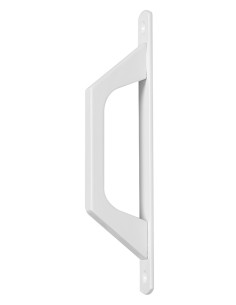 Asa de aluminio extrusionado para puertas y ventanas. Se fija mediante tornillos al perfil de la puerta o ventana. Diseño discre