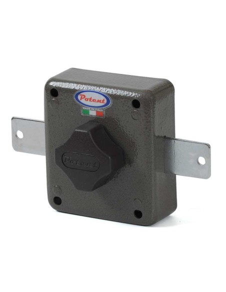 Se suministran con tornillos de fijación.
Interior pomo. Acabado con pintura epoxy anti ralladuras en marrón martelé