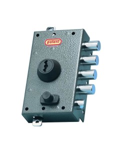 Caja estrecha. Cilindro acorazado con protección antitaladro y antiganzúa. 170.000 combinaciones con pitones
antitaladro adicion
