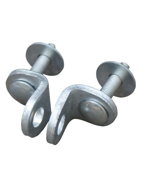 Portacandados fijo realizado en acero templado cincado que le proporciona una resistencia mecánica elevada, así como una reisten