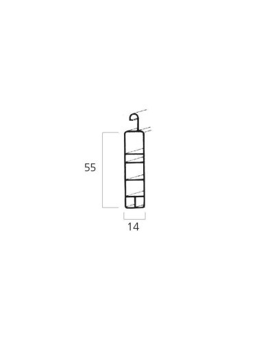 Lama terminal de PVC rígido con una altura de cubrimiento de 52 mm y un grosor de 19 mm.