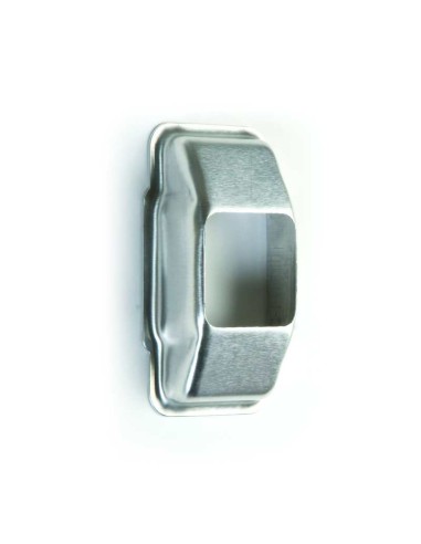 Carcasa embellecedora de aluminio anodizado bronce para polea pasacintas 49100, 40910, 49101, 40911. Se instala a presión encima