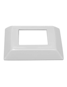 Base para pie de barandilla en aluminio inyectado. Se suministra en lacado blanco aunque se recomienda el embellecedor 2110CH pa