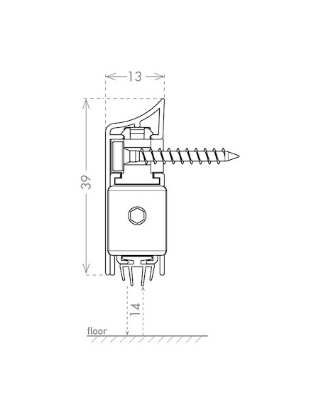 Burlete automático ideal para todo tipo de puertas batientes. Ideado para instalar en la parte exterior de las puertas. Garantiz