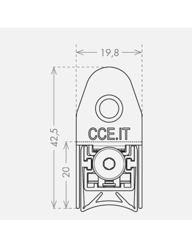 Burlete automático con aislamiento acústico de 55 dB Rw y resistencia al fuego de 60 minutos. Ideal para puertas de PVC o de alu