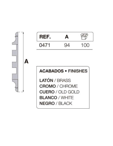 Bisagra para mueble 471