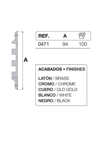 Bisagra para mueble 471