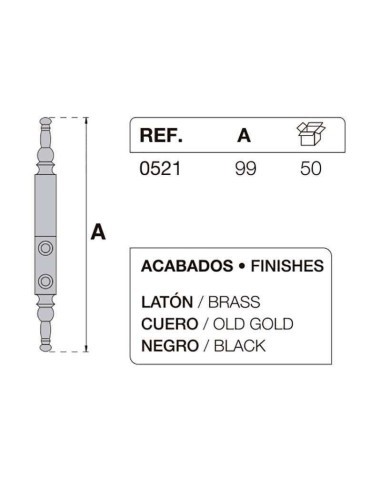 Bisagra para mueble 521