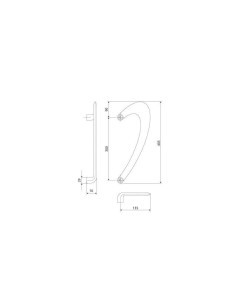 Juego de tiradores para puerta de entrada de edificios de pública concurrencia y establecimientos comerciales. Sistema de fijaci 2